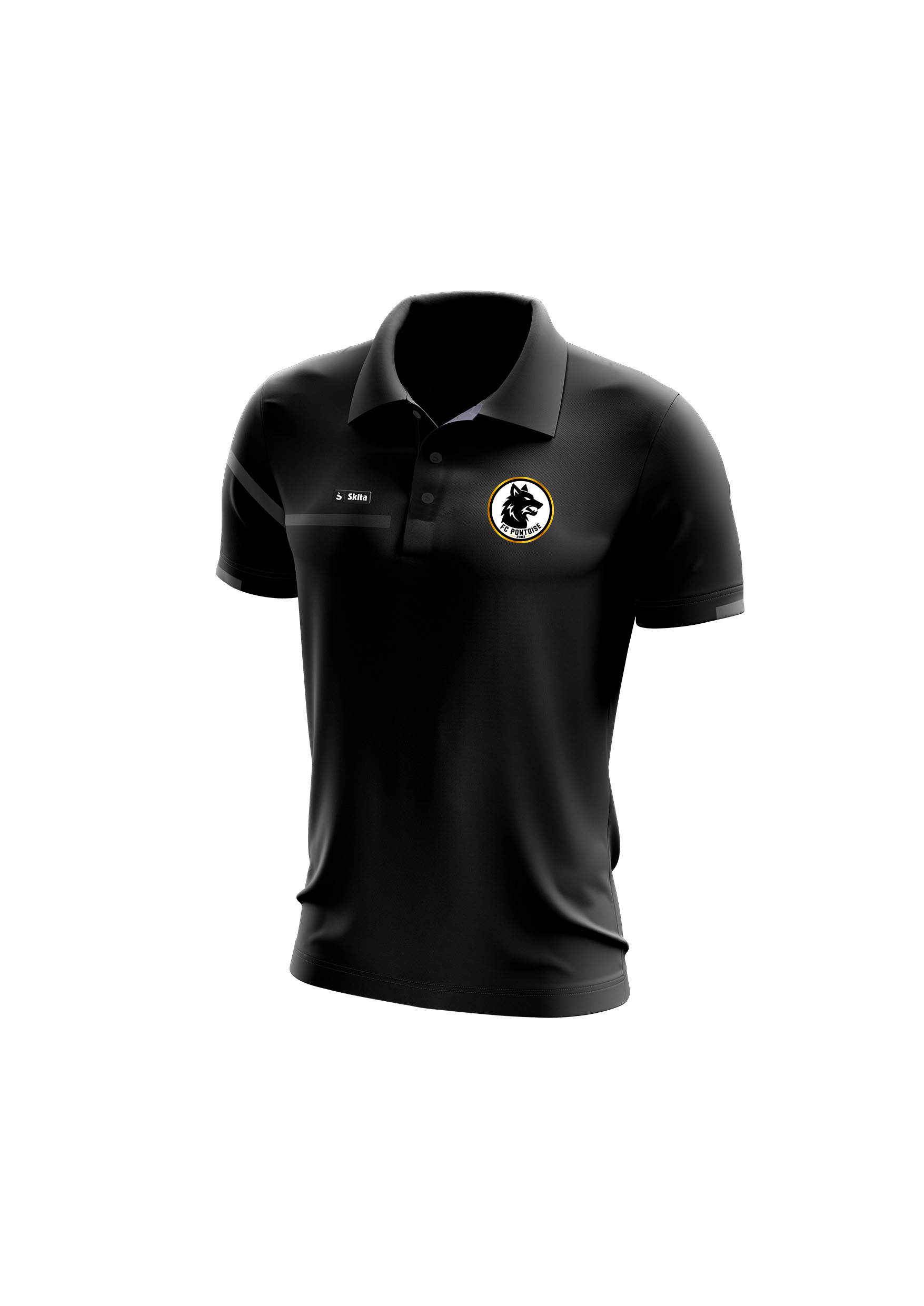 Polo SKITA'TECH noir (FC PONTOISE)